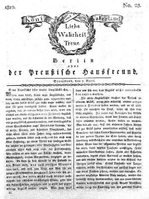 Nr. 28., 7. April 1810