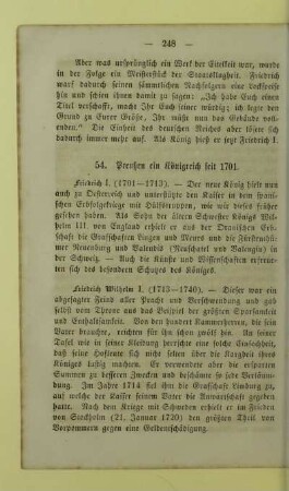 54. Preußen ein Königreich seit 1701