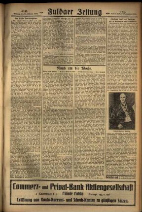 Dritte Ausgabe vom Sonntag, den 24. Februar 1929.