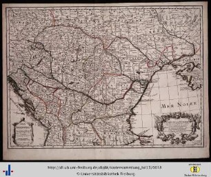 Carte de la Hongrie et de pays qui en dependoient autrefois.