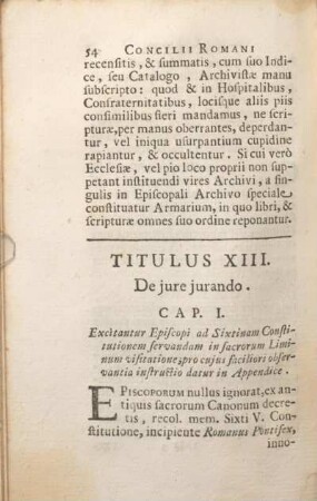 Titulus XIII. De jure jurando.