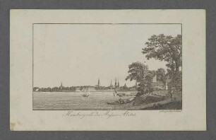 Hamburg von der Aussen-Alster.