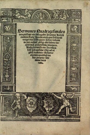 Sermones quadragesimales, qui discipuli vulgo dici solent