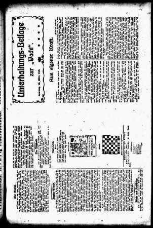 Unterhaltungs-Blatt zur "Wacht"