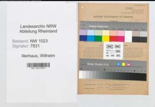 Entnazifizierung Wilhelm Illerhaus , geb. 16.02.1920 (Verw.Angest.)