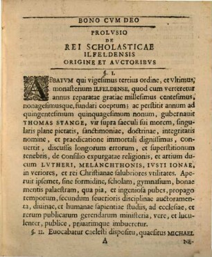 Constitvtio Rei Scholasticae Ilfeldensis : Complectens Cvm Lectionvm Tvm Legvm, Disciplinae Atqve Emdendationis Rationem Cvi Inserta Commentatio Parergica De Ratione Stvdiorvm Hvmaniorvm Avctore Ge. Nicolao Kriegk