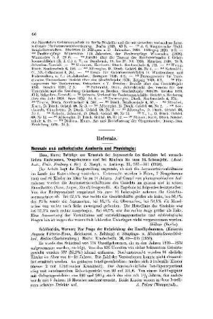 Normale und pathologische Anatomie und Physiologie
