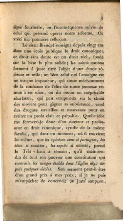 Remarques Sur le Discours prononcé par Mr. l'Abbé Brendel, professeur en droit canonique en l'université de Strasbourg