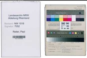 Entnazifizierung Paul Reiter , geb. 02.09.1901 (Schlosser)