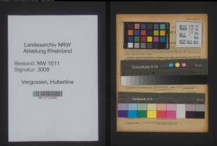Entnazifizierung Hubertine Vergossen , geb. 29.03.1909 (Einzelhaendler)
