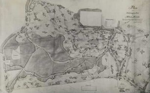 Klein-Bresa (nicht bestimmbar): Plan eines Schloßparks im englischen Stil