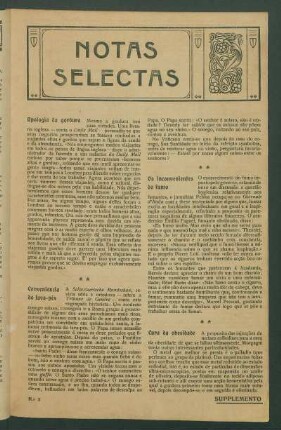 Notas selectas