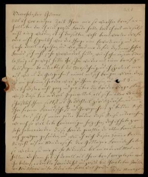 25: Brief von Julie Marezoll an Gustav Hugo, Ohne Ort, ohne Datum