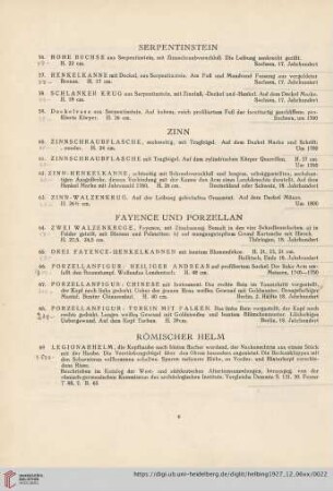 Serpentinstein (Nr. 56-59)