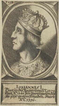 Bildnis des Iohannes I., König von Kastilien