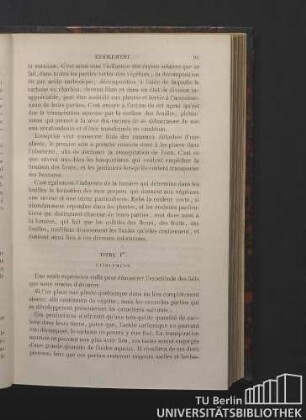 Titre 1er. Étiolement.
