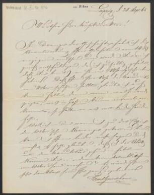 Brief an Friedrich Wilhelm Jähns : 28.09.1865