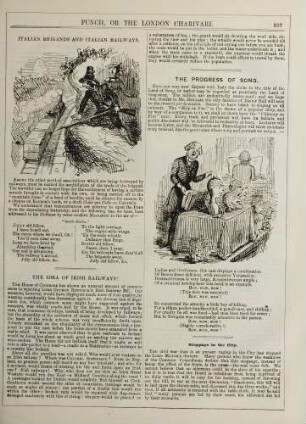 Italian brigands and Italian railways; The progress of song