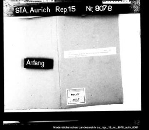 Die Ausführung der Deich- und Sielordnung für Ostfriesland und ihre geplante Revision