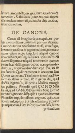 De Canone.