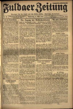 Ausgabe vom Donnerstag, den 12. März 1925.