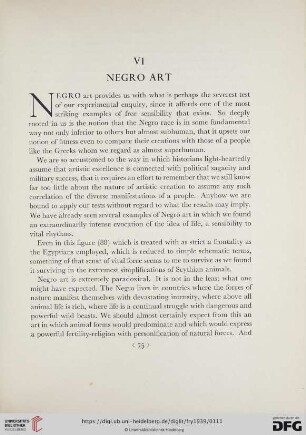 VI Negro Art