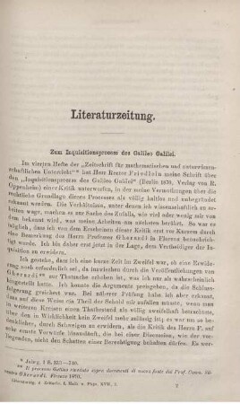 Zum Inquisitionsprocess des Galileo Galilei.
