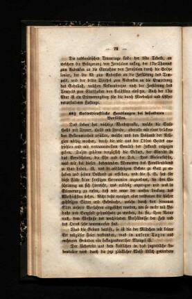 48) Gottesdienstliche Handlungen bei besonderen Vorfällen.