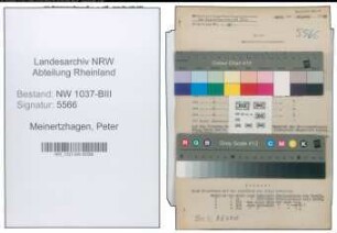 Entnazifizierung Peter Meinertzhagen , geb. 18.05.1878 (Arbeiter)