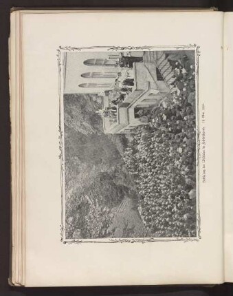 Huldigung der Westfalen in Friedrichsruh. 11. Mai 1895