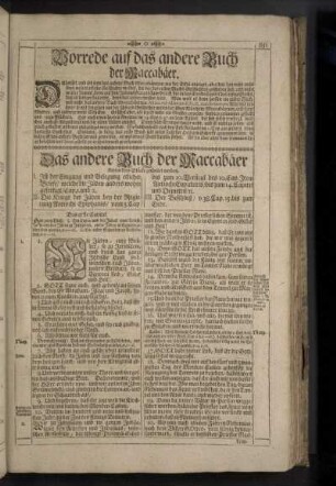 Vorrede auf das andere Buch der Maccabäer.