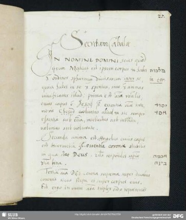 [Faszikel 4: Kabbalistisch-alchemistischer Traktat]
