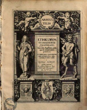 Aristotelis ethicorum Nicomachiorum paraphrasis