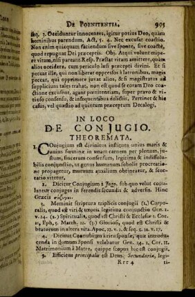 In Loco De Conjugio.