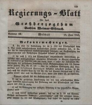 Nr. 17 : 18. Juni 1842