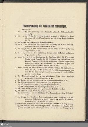 Zusammenstellung der verwendeten Abkürzungen