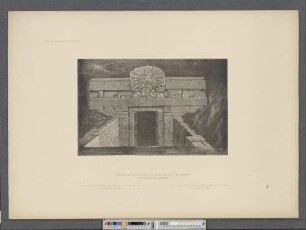 Cripta de Xoxo, dist. del centro, est. de Oaxaca. Descubierta en 1886.
