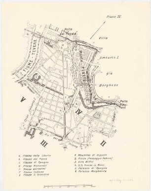 Rom Zum Projekt gehörend: Hermann Jansen, Bebauungsplan der Stadterweiterung: Blatt 4