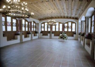 Freiburg: Gerichtslaube innen, oberer Saal