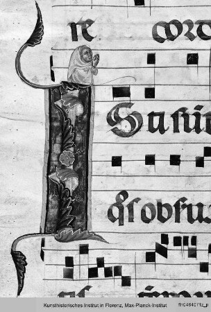 Antiphonar : Initiale I mit betendem Dominikaner