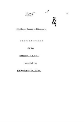 1922/23: Jahresbericht über das Schuljahr ... - 1922/23