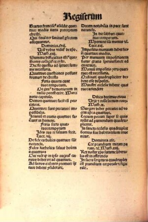 Sermones Bertra[n]di de tempore. et de sanctis. una cum quadragesimali epistolari, [2]. Sermones Bertrandi de tempore. Pars estiualis