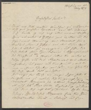 Brief an B. Schott's Söhne : 15.03.1839