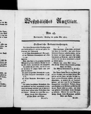 Westphälisches Amtsblatt