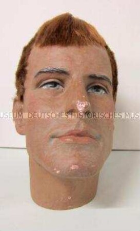 Kopf für Figurine eines jungen Mannes, Schaufensterfigurine