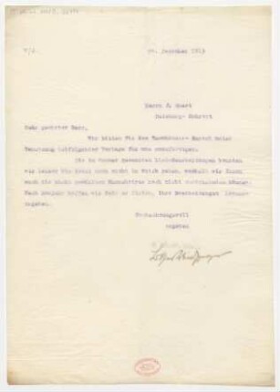 Brief an J. Quast : 24.12.1913