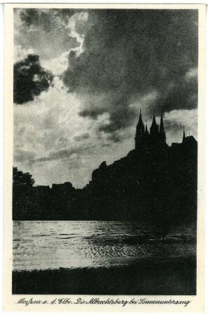 Meißen. Sonnenuntergang