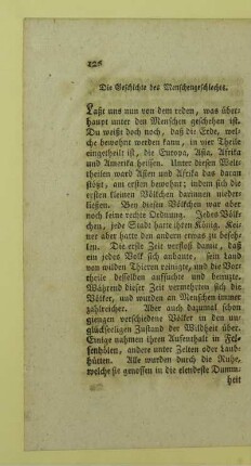Die Geschichte des Menschengeschlechts