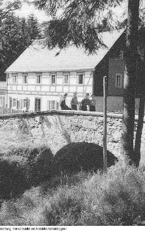 Erzgebirge, Weißbachtal, Familienausflug, 1953