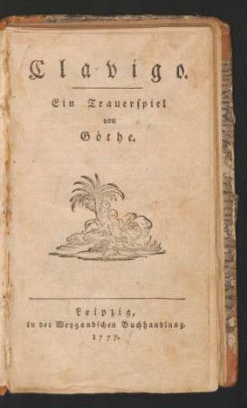 Clavigo : ein Trauerspiel